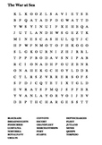 The War at Sea Word Search - World War One