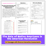 The Role of Native Americans in the American Revolution - Interactive Worksheet