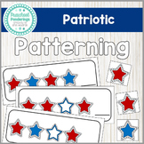 Patriotic 4th of July Patterning - Preschool and Kindergarten Math