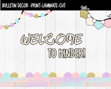 Disneyland inspired Welcome to Kinder Bulletin Board Decor