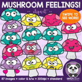 Mushroom Feelings - Emotions Clip Art by Binky's Clipart | Spring