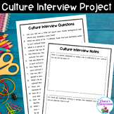 Culture Interview and Culture Project Rubric