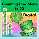 St. Patrick's Day Kindergarten Digital Math Activity Counting to 20