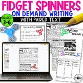 Fidget Spinners Paired Passages w/ writing prompts, Opinion Paired Texts Lesson