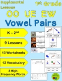 Vowel Pairs - OO, UE, and EW - Lesson Packet