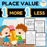 1st Grade | Place Value | One More, One Less  Various Worksheets