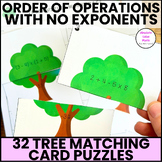 Order of Operations without Exponents Matching Cards