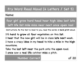Fry Word Read Aloud (4 Letters / Set 5)