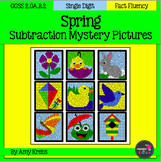 Spring Subtraction Mystery Pictures
