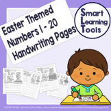 Easter Numbers 1 - 20 Handwriting Pages | Distance Learning