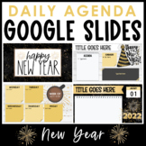 Daily Agenda Google Slides - New Year's Templates 2025
