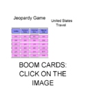 BOOM CARDS: Jeopardy Game: United States Travel