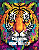 Complete Collection of Coloring Books (Animals, Instruments, Robots and More)