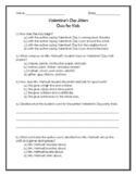 Valentine's Day Jitters Quiz for Kids