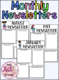 Editable Monthly Newsletters Digital & Paper