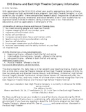 Drama Class and Theatre Program Information for Parents