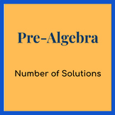 Pre-Algebra Number of Solutions VIRTUAL LESSON Step-by-Step Notes