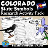Colorado Symbols Word Search And Research Activity Pack | 16 FUN ...