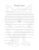 Friendly Letter Template on Cat Stationary