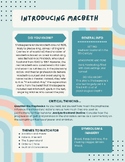 Introducing Macbeth- 1 Page Student Handout