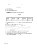 RE- Prefix Fill in the Blank Worksheet