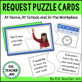 Requests Matching Cards At Home, At School, In the Workplace for ESL Speaking