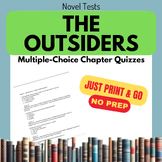The Outsiders - multiple-choice chapter comprehension quiz/tests [No Prep] 5qc