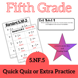 5.NF.5 - Interpret multiplication with fractions - Predict without solving