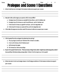"A Christmas Carol" Prologue and Scene 1 Questions