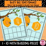 Busy bee tens frame / 1-10 activity / tens frames