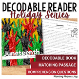 Juneteenth Nonfiction Decodable Text with Decodable Passage for 2nd Grade