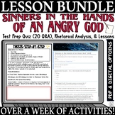 Sinners in the Hands of an Angry God Quiz Rhetorical Analysis Early American Lit