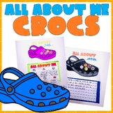 All About Me Crocs Writing Craft