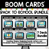 Back to School Boom Cards BUNDLE Classroom or Distance Learning