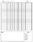 Weekly Data Tracker