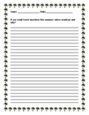 Summer Vacation Writing Prompt