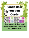Panda Bear Fraction Cards