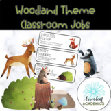 Woodland Animal Watercolor Theme Classroom Jobs