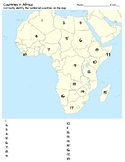 Africa Map Quiz Materials