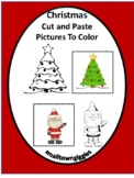 Christmas Cut and Paste Activities Coloring Pages Special Education Morning Work