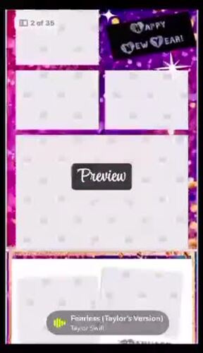 2025 "Swiftie" Themed Printable Calendar.