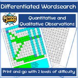 Differentiated Word Search - Quantitative vs. Qualitative Observations