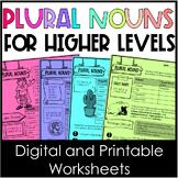 Plural Nouns Latin and Greek Roots Digital 5th, 6th, 7th Grade Upper Elementary