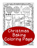 Christmas Coloring Page, Bulletin Board, Baking Holiday, Pie Gingerbread