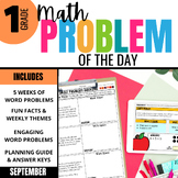 1st Grade Math Word Problem of the Day | September Daily Math Problem Solving