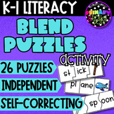 Blends Puzzles Reading Activity | Self-Correcting | Centers | 1st | Phonics