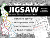 Jigsaw Puzzle #21 Bunny - Perimeter and Area of Composite Figures