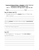 "Greenland/Snow Machine/Adventure" - Novel Reading Guide Part 3-pgs. 101-110