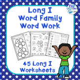 Long I CVCe Word Family Word Work
