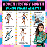 WomenÂ¡Â¯s History Month Sports Leaders | Famous Women Athletes Biography Posters